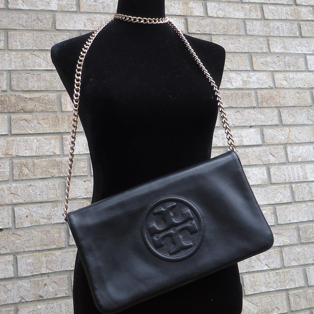 Tory Burch leather clutch /shoulder bag.